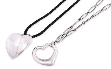 TWO TIFFANY & CO. SILVER NECKLACES
