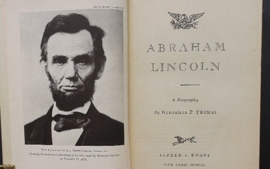 Thomas, Abraham Lincoln Biography 1st/1st 1952 ill.