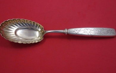 Tiffany & Co. Sterling Silver Berry Spoon HH AS Shell Bowl BC w/Gourds Vine Bird
