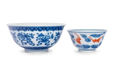 Two Chinese Blue and White Bowls