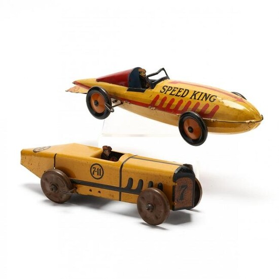 Two Marx Race Cars