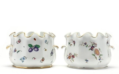 Two Similar Richard Ginori Porcelain Monteith