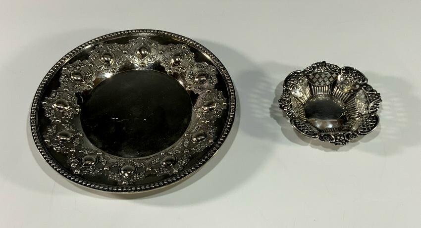 Two Victorian English Sterling Trays