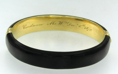 Victorian mourning bracelet, 1870