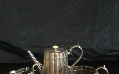 Victorian sterling silver tea set