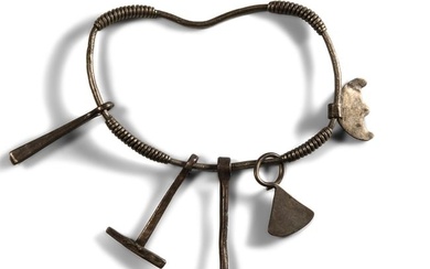 Viking Age Silver Bracelet with Pendants
