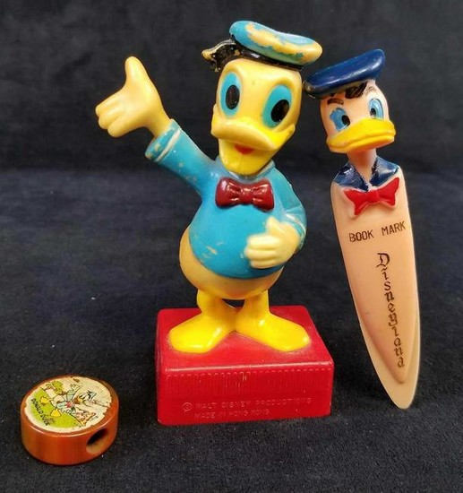 Vintage Donald Duck School Office Supplies Lot of 3