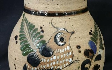 Vintage Hand Painted Earthenware Vase