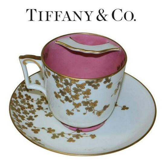 Vintage Tiffany & Company Mustache Cup and Saucer