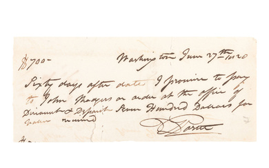 [WAR OF 1812]. Autographs associated with the War of 1812, including Commodore David PORTER (1780-1843).