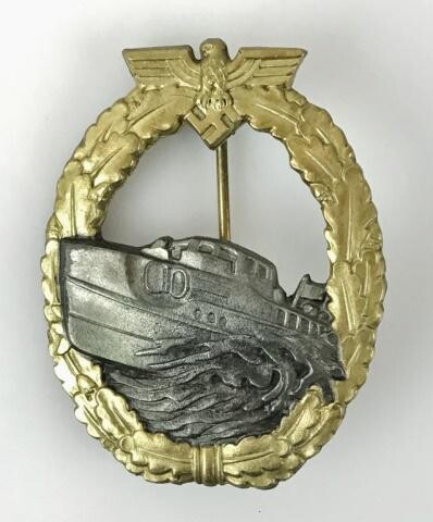 WW2 German Kriegsmarine E Boat Badge, Type 1