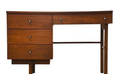Walnut Mid-Century Modern Desk by Stanley