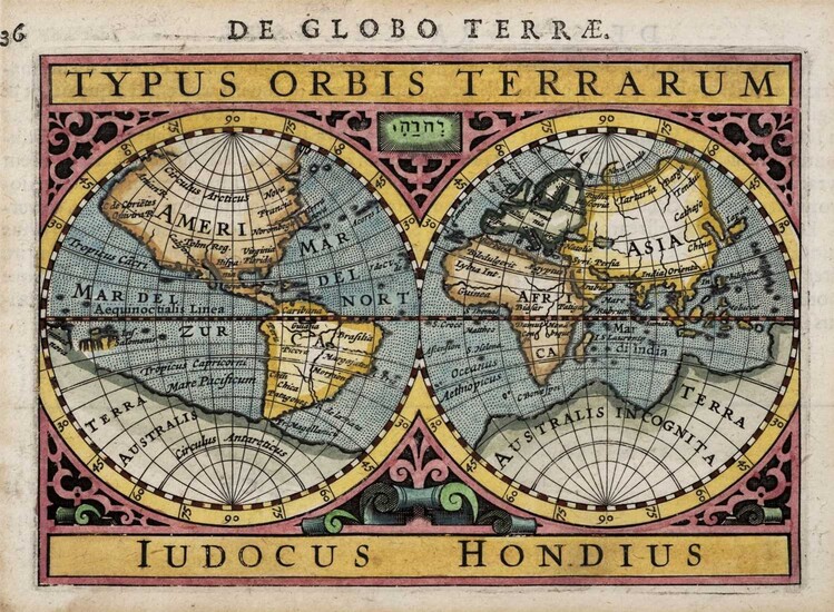 World. Bertius (Petrus). Typus Orbis Terrarum, circa 1616