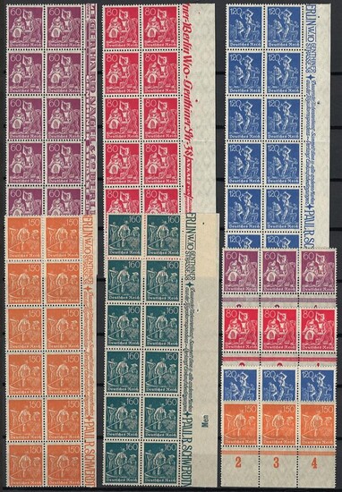 */gestempelt/**/Briefstück - Reichh. Sammlung D.Reich ca. 1922/1929 mit Farbnuancen