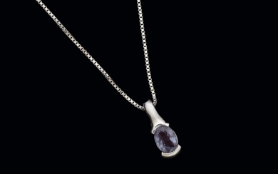 0.42 alexandrite pendant with color change