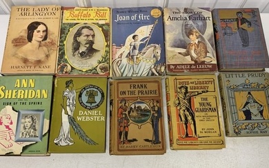 10 Vintage Books - Amelia Earhart, Joan of Arc oth