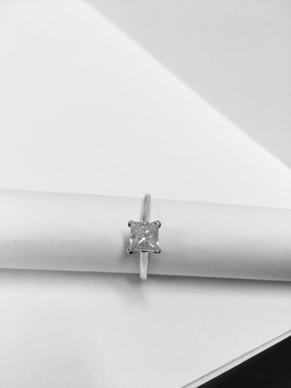 1.01ct diamond solitaire ring with a princess cut...