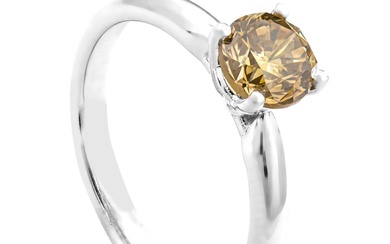 1.03 tcw SI1 Diamond Ring - 14 kt. White gold - Ring - 1.03 ct Diamond