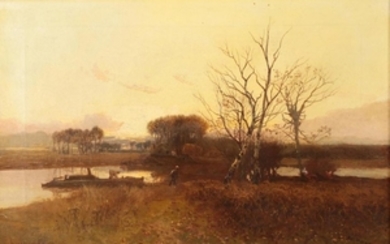 William Manners (1860-1942) ''At Eventide'' Signed and dated 1896, oil...