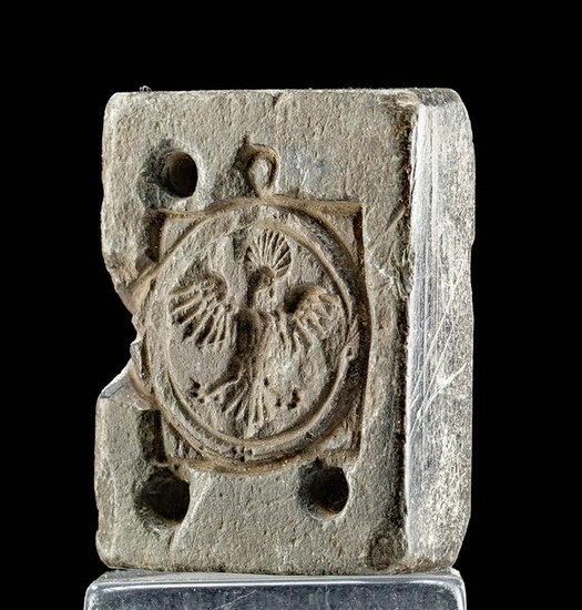 10th C. Byzantine Stone Mold w/ Eagle