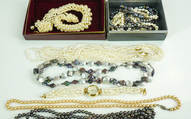 (12) Pc Pearl Jewelry Lot