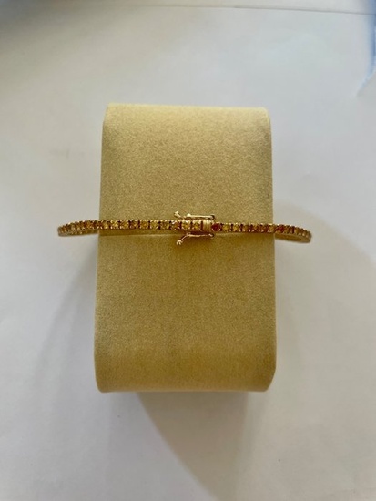 14 kt. Gold - Bracelet - 3.15 ct Diamond