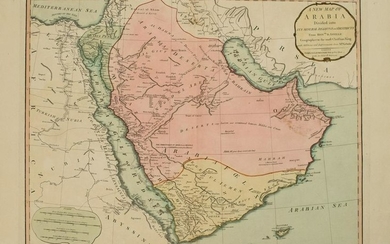 1794 Anville Map of the Arabian Peninsula and Red Sea