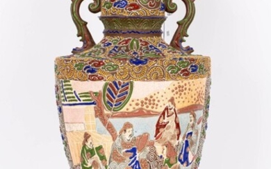 18世纪 日本萨摩烧花瓶 18TH CENTURY JAPANESE SATSUMA VASE