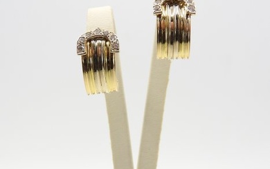 18 kt. Gold, Yellow gold - Earrings - 0.28 ct Diamond