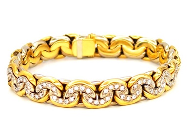 18 kt. White gold, Yellow gold - Bracelet - 1.50 ct - Masterstones n 521PT170