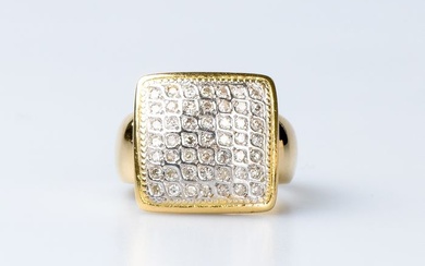 18 kt. Yellow gold - Ring - 0.98 ct Diamonds