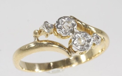 18 kt. Yellow gold - Ring, Engagement, Antique Victorian, Anno 1900 - Diamond - Natural (untreated), Free resizing* NO RESERVE PRICE
