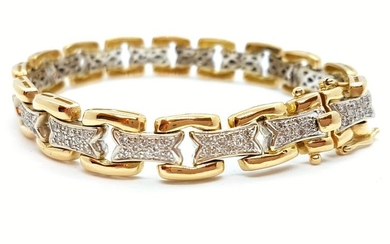 18 kts. Yellow gold - Bracelet Diamond
