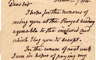 1811 Benjamin West Writes to Ambassador Jonathan Russell