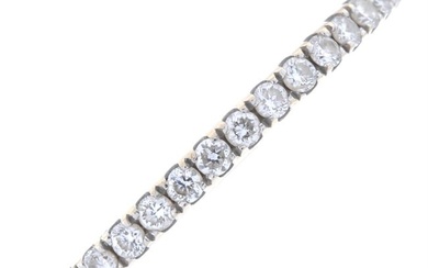 18ct gold pave-set diamond half eternity ring, by Vera Wang