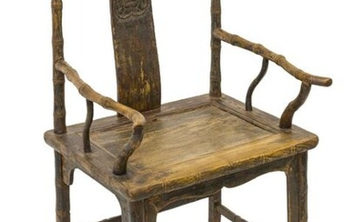 18th Century Chinese Ming Dynasty Arm Chair