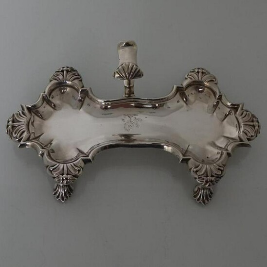 18th Century George II Antique Sterling Silver Snuffer