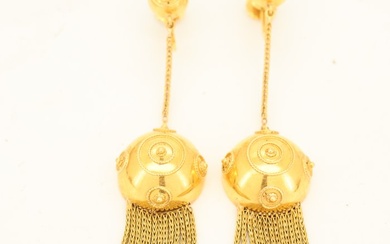 19,2 kt. Gold - Earrings
