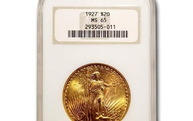 1927 $20 St Gaudens Gold Double