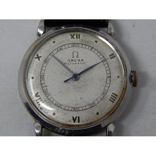 1940's Gentleman's Omega Automatic Wristwatch with Sweep Sec...