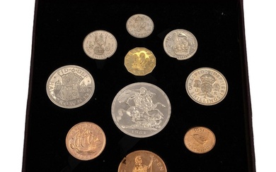 1951 Festival of Britain King George VI ten-coin proof speci...