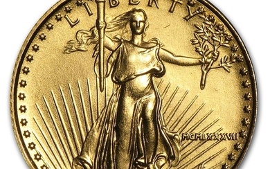 1987 1/10 oz American Gold Eagle BU