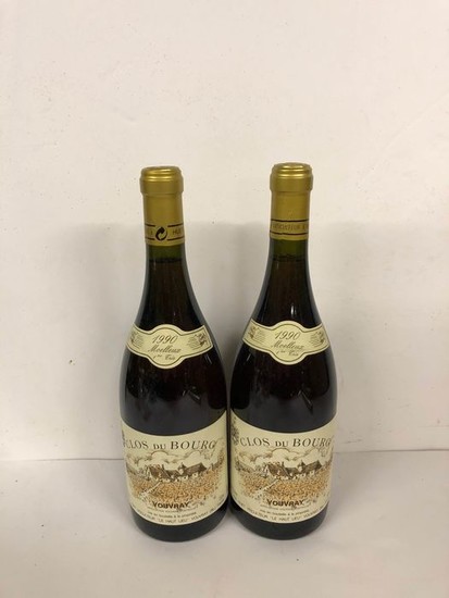 1990 Domaine Huet - Vouvray Moelleux "Clos du Bourg" Premiere Trie - Loire - 2 Bottles (0.75L)