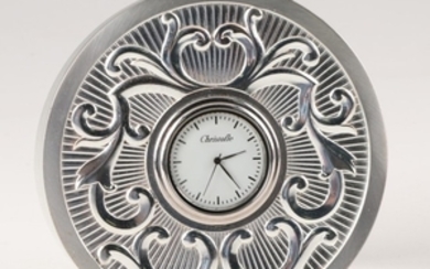 Cristofle "Carnavalet" Silver Plated Clock