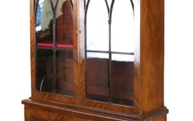 19th C. Georgian-Style Bookcase / Cabinet