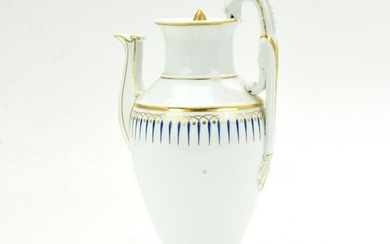 19th C. Russian Porcelain Coffee Pot by Popov