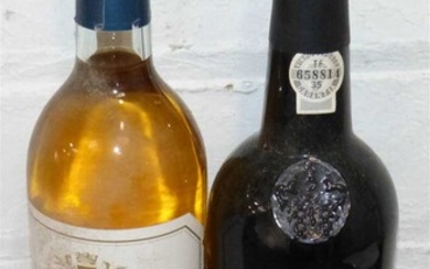 2 Bottles Mixed Lot Vintage Port and Fine Monbazillac