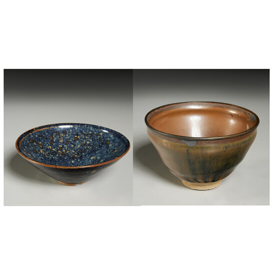 (2) Chinese Song style pottery bowls