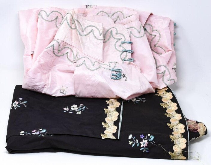 2 Vintage Chinese Silk Embroidered Jackets