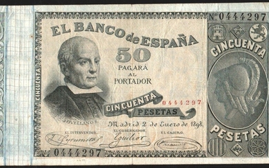 2 de enero de 1898. 50 pesetas